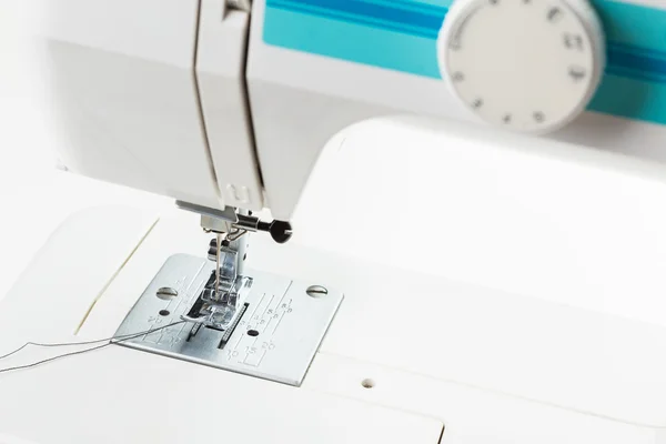 Sewing process in the phase of overstitching Royalty Free Stock Photos