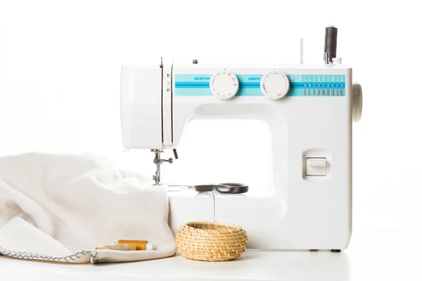 Sewing process in the phase of overstitching — Stock Photo, Image