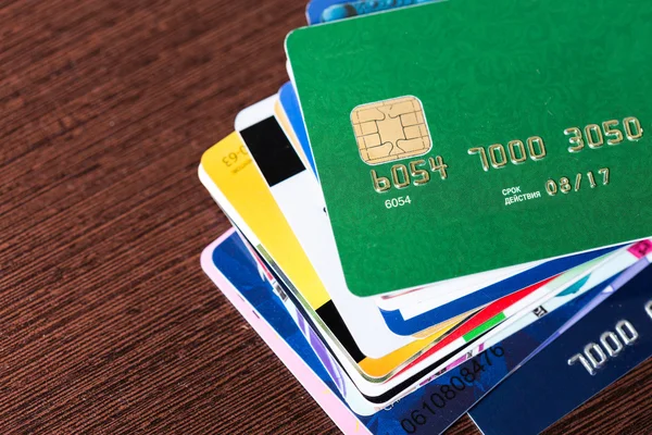 クレジットカードのスタック — ストック写真