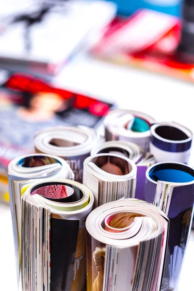 Stack of magazines — Stock Photo, Image