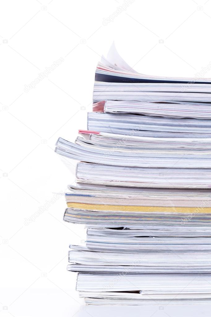 Stack of magazines