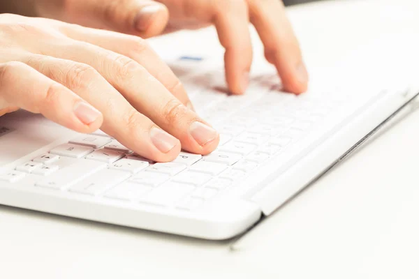 Male hands on keyboard Stock Picture