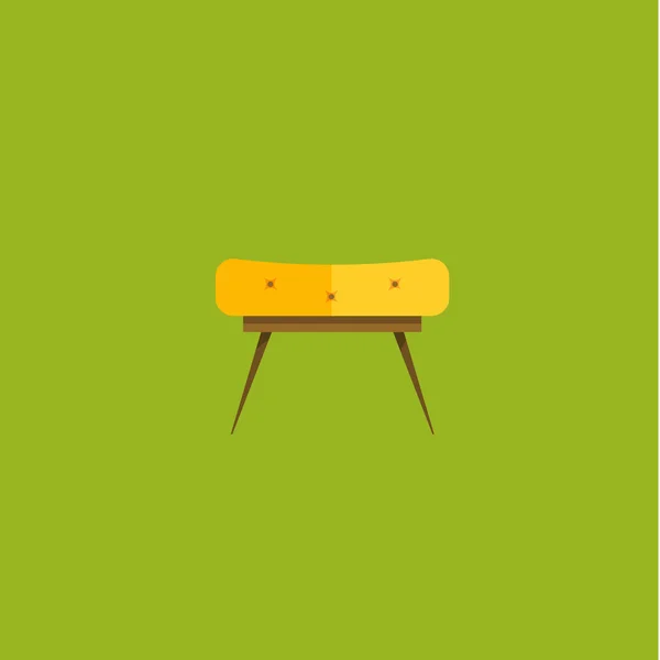 Illustration vectorielle du fauteuil dans un ensemble d'icônes plates — Image vectorielle