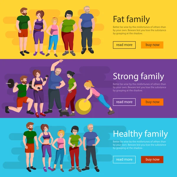 Lidé s různé tělesné hmotnosti — Stockový vektor