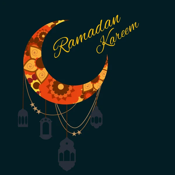 Happy Ramadan Kareem, greeting background vector illustration