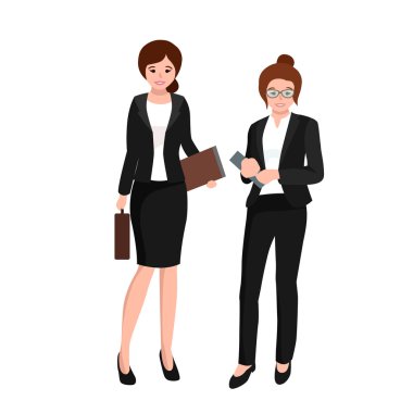 iş kadını kostüm, dosyaları ve durum, office işçi ekibi