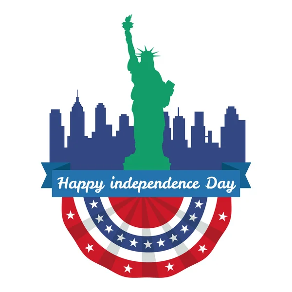 Happy 4th of July, Independence Day Vector Design, usa — Stock Vector
