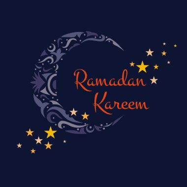 Arka plan illüstrasyon tebrik mutlu Ramazan Kareem