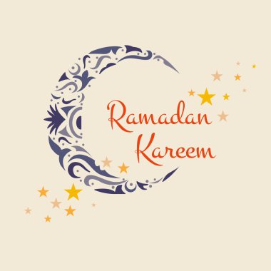 Arka plan illüstrasyon tebrik mutlu Ramazan Kareem