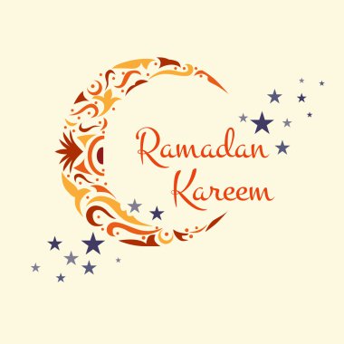Arka plan illüstrasyon tebrik mutlu Ramazan Kareem