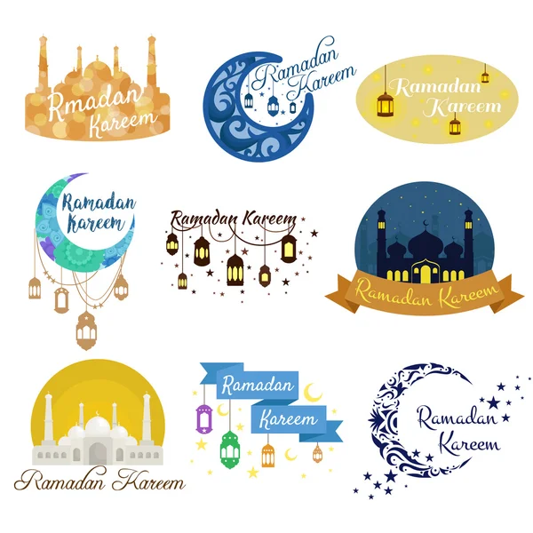 Zadowolony Ramadan Kareem, pozdrowienie tła ilustracji — Zdjęcie stockowe