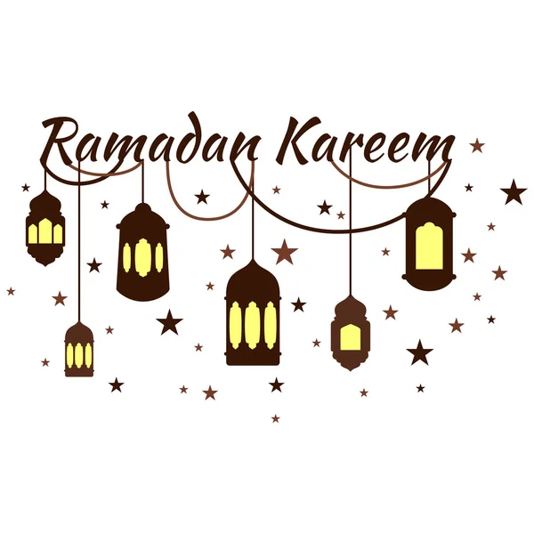 Feliz Ramadán Kareem, ilustración de fondo de saludo — Foto de Stock