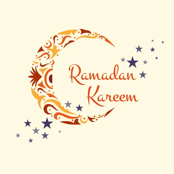 Feliz Ramadán Kareem, ilustración de fondo de saludo — Foto de Stock