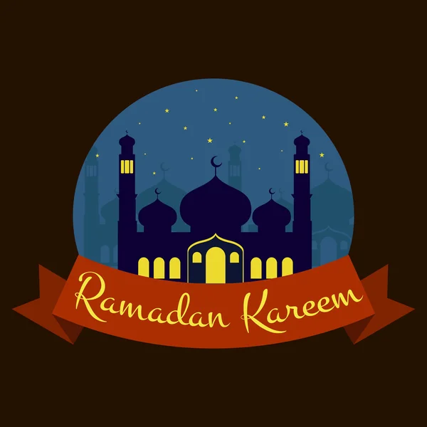 Happy Ramadan Kareem, приветствие фон иллюстрации — стоковое фото