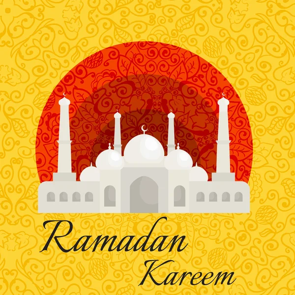 Glad Ramadan Kareem, hälsning bakgrund illustration — Stockfoto