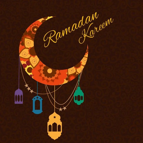 Glad Ramadan Kareem, hälsning bakgrund illustration — Stockfoto