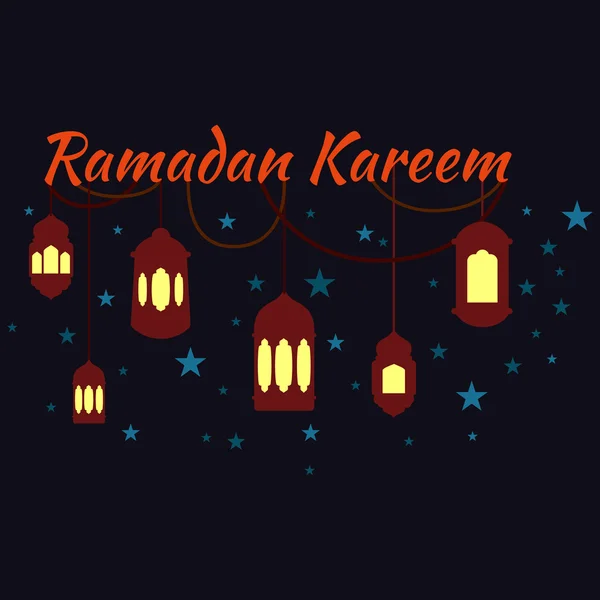 Щасливі Рамадан Карім, привітання фон ілюстрація — стокове фото