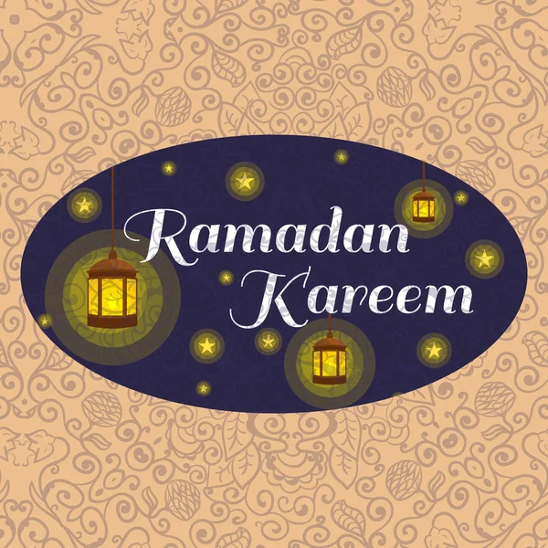 Glad Ramadan Kareem, hälsning bakgrund illustration — Stockfoto