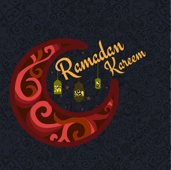 Glad Ramadan Kareem, hälsning bakgrund illustration — Stockfoto