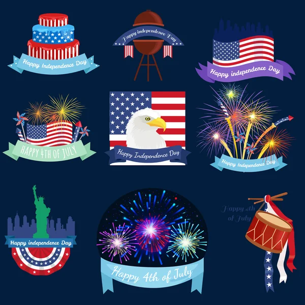 Happy 4th of July, Independence Day Design, usa — Stock Photo, Image