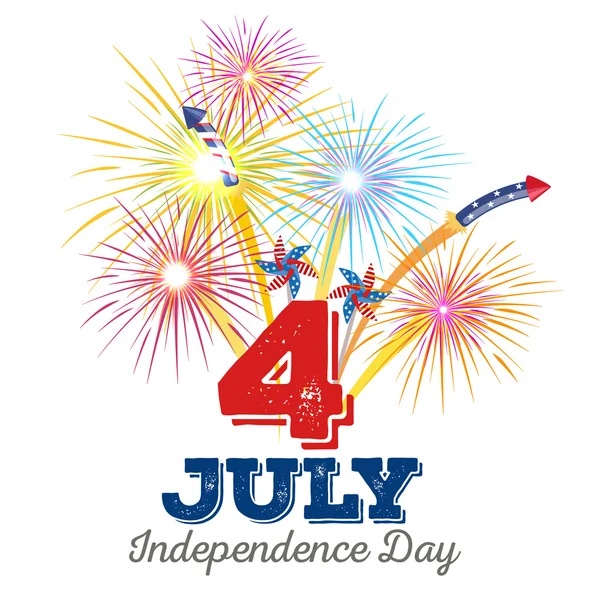 Happy vierde van juli, Independence Day Design illustraion — Stockfoto