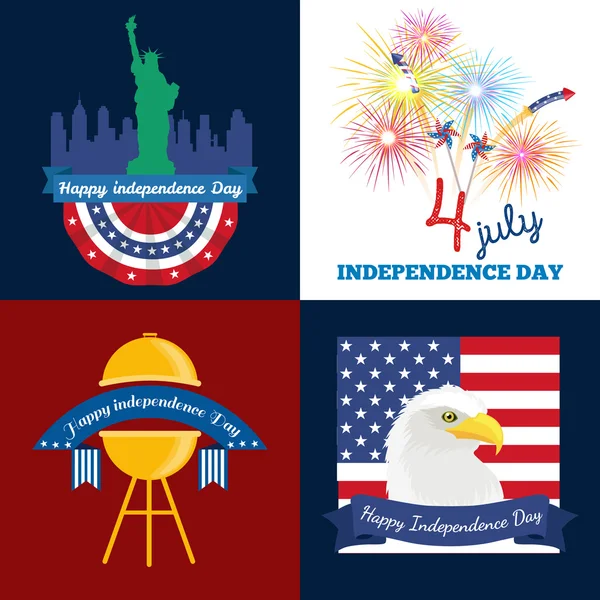 Happy 4th of July, Independence Day Design, usa — Stock Photo, Image