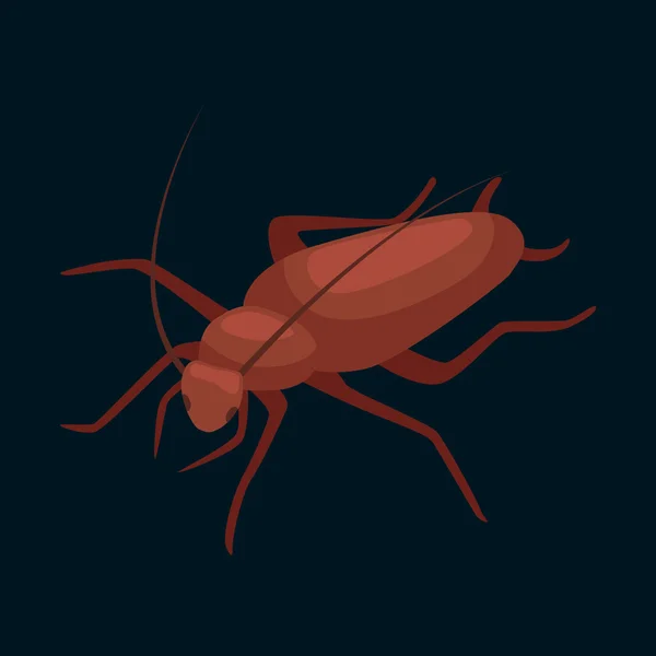 Έννοια ελέγχου παρασίτων με έντομα Εξολοθρευτής σιλουέτα επίπεδη διανυσματικά εικονογράφηση — Διανυσματικό Αρχείο