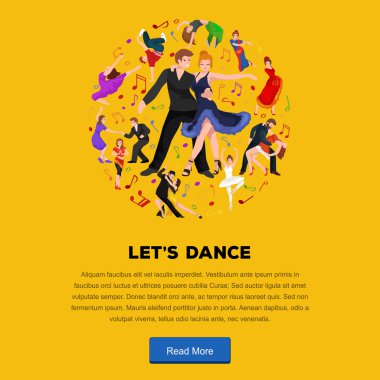 Dans insanlar, dansçı Bachata, Hiphop, Salsa, Hint, bale, şerit, Rock and Roll, mola, flamenko, Tango, çağdaş, oryantal dans sembol simge. Tasarım kavramı kümesi tarzı dans