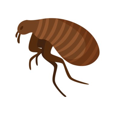 Haşere kontrol kavramı böcekler yok edici siluet düz vektör çizim ile