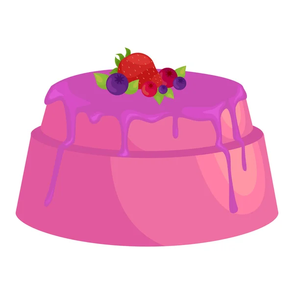 Süßigkeiten Kuchen mit verschiedenen Füllungen, Schokolade Dessert Vektor Illustrations-Set — Stockvektor