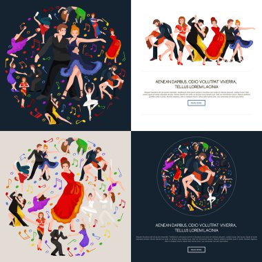 Dans insanlar, dansçı Bachata, Hiphop, Salsa, Hint, bale, şerit, Rock and Roll, mola, flamenko, Tango, çağdaş, oryantal dans sembol simge. Tasarım kavramı kümesi tarzı dans