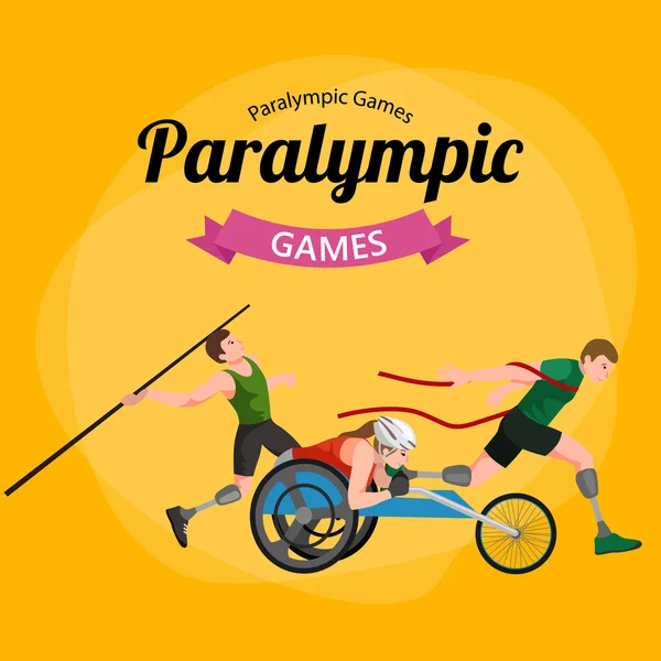 Handicap Sport Games stok figuur Pictogram pictogrammen uitschakelen — Stockvector