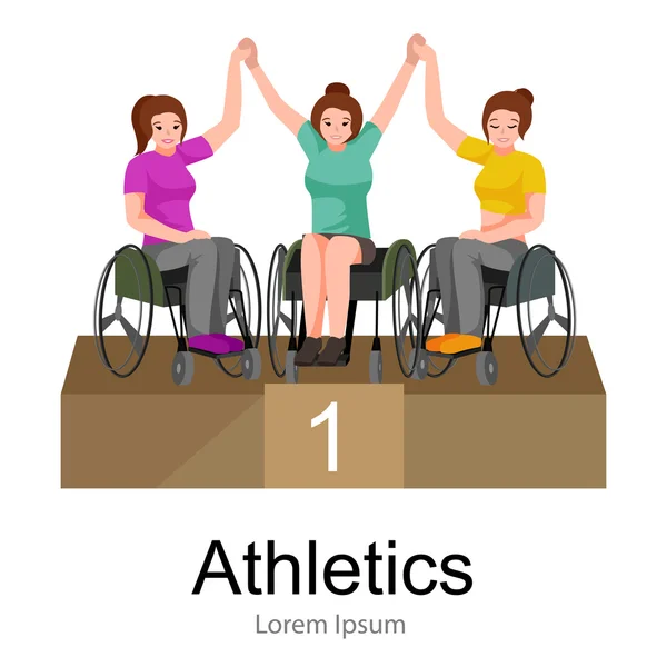 リオ 2016, 障害者, 障害者スポーツ, 語頭音添加を持つ選手のためブラジルのゲーム — ストックベクタ