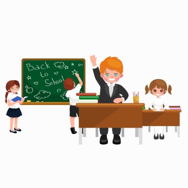 geri okul ve çocuk eğitim kavramı vektör arka plan için