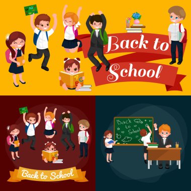 geri okul ve çocuk eğitim kavramı arka plana