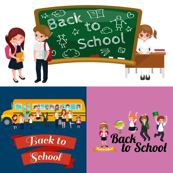 Back to school and children education concept background — Stock Photo, Image