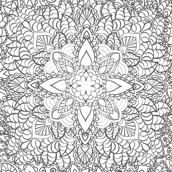 Mandala. Etnikai díszítő elemek. Kézzel rajzolt zökkenőmentes mintás háttérrel nyomtatni. Iszlám, Arab, indiai, Török motívumok. — Stock Vector