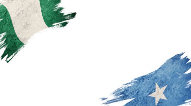 Beyaz sırt grubunda Nijerya ve Somali bayrakları