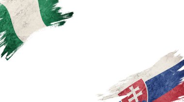 Beyaz sırt grubunda Nijerya ve Slovakya bayrakları