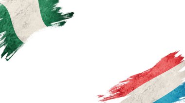 Beyaz grupta Nijerya ve Lüksemburg bayrakları