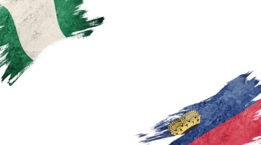 Nijerya ve Lihtenştayn bayrakları beyaz grupta