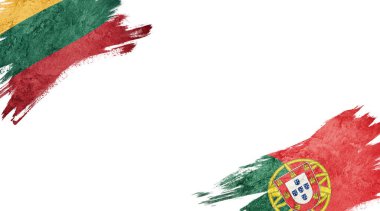 Beyaz sırt grubunda Litvanya ve Portekiz bayrakları