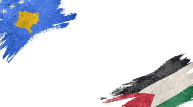 Beyaz grupta Kosova ve Filistin bayrakları