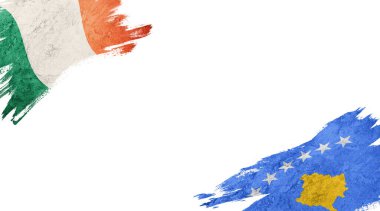 Beyaz sırt grubuna İrlanda ve Kosova bayrakları