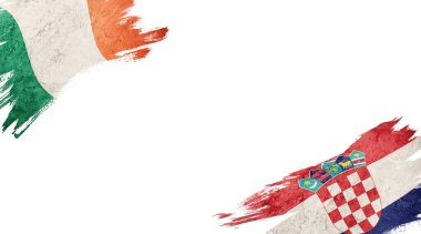 Beyaz sırt grubuna İrlanda ve Hırvatistan bayrakları