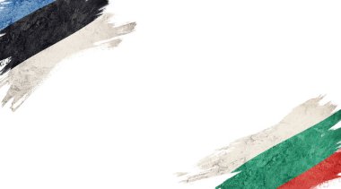 Beyaz sırt grubuna Estonya ve Bulgaristan bayrakları