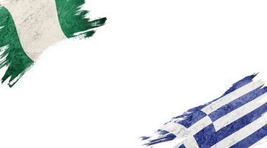 Beyaz sırt grubunda Nijerya ve Yunanistan bayrakları