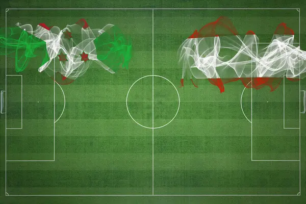 Бурунди Австрия Футбольный Матч Национальные Цвета Национальные Флаги Футбольное Поле — стоковое фото