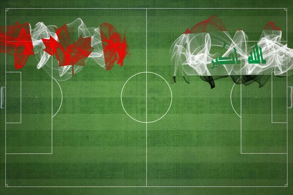 Canada Xxxx Soccer Match National Colors National Flags Soccer Field — Foto Stock