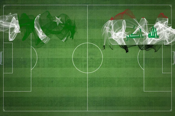 Pakistan Xxxx Soccer Match National Colors National Flags Soccer Field — Foto Stock
